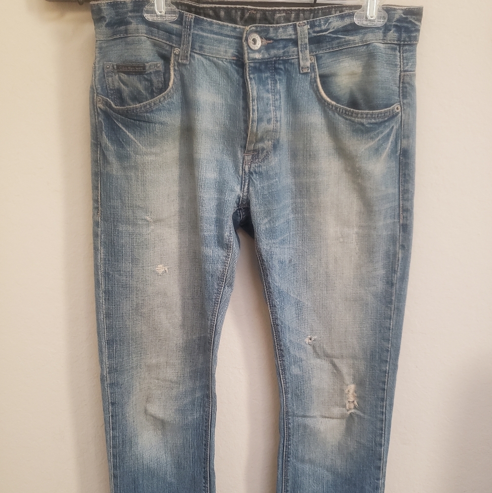Men's Calvin Klein Slim Straight Button Fly Jeans